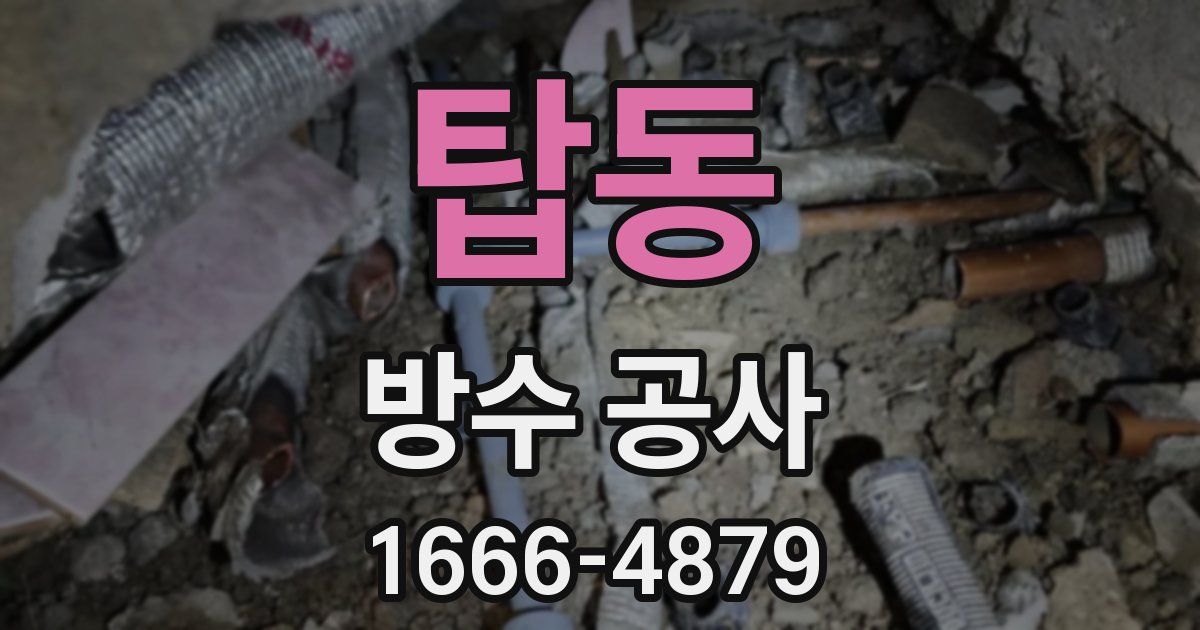 탑동 방수 공사