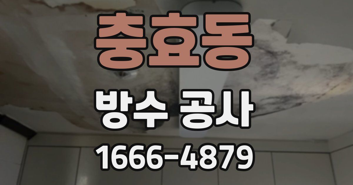 충효동 방수 공사
