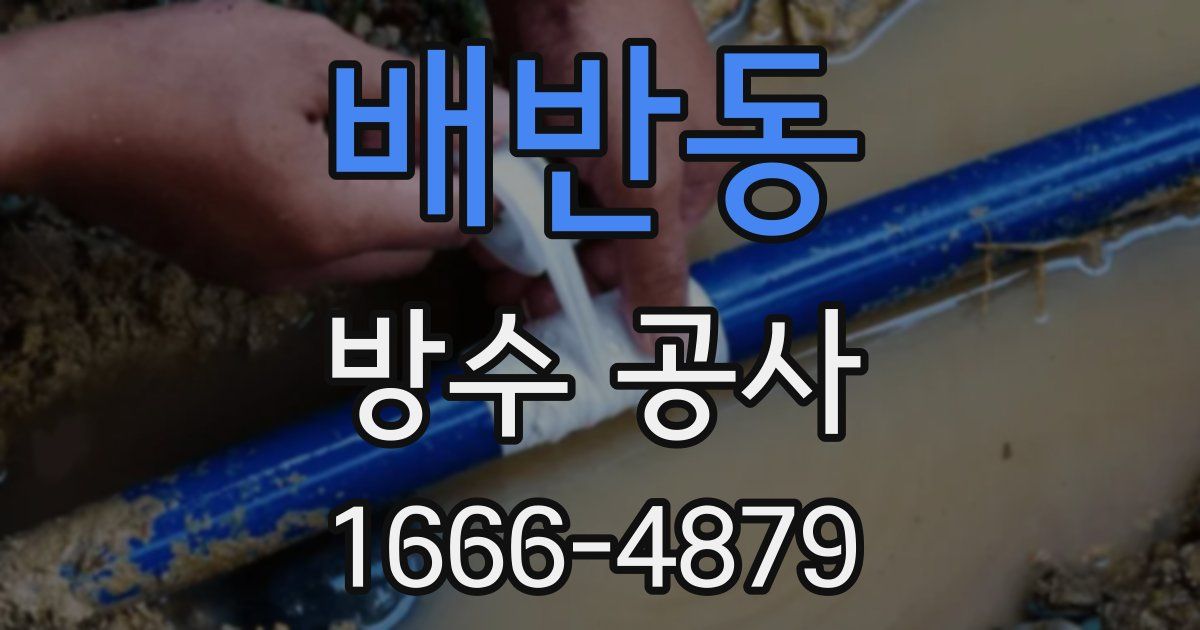 배반동 방수 공사