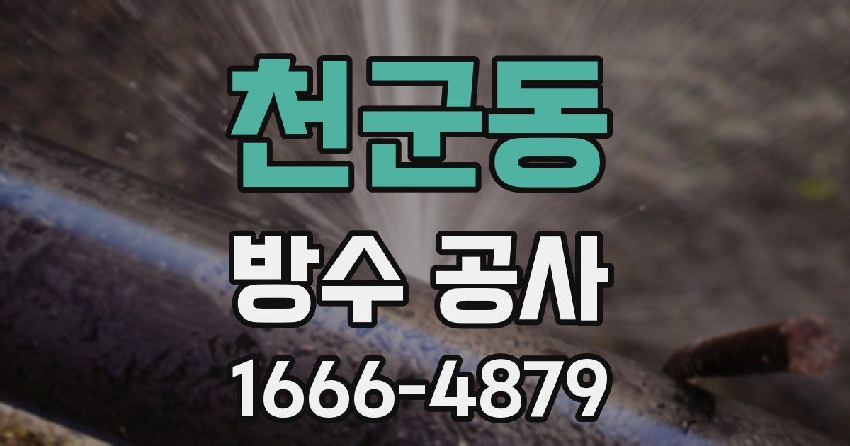 천군동 방수 공사