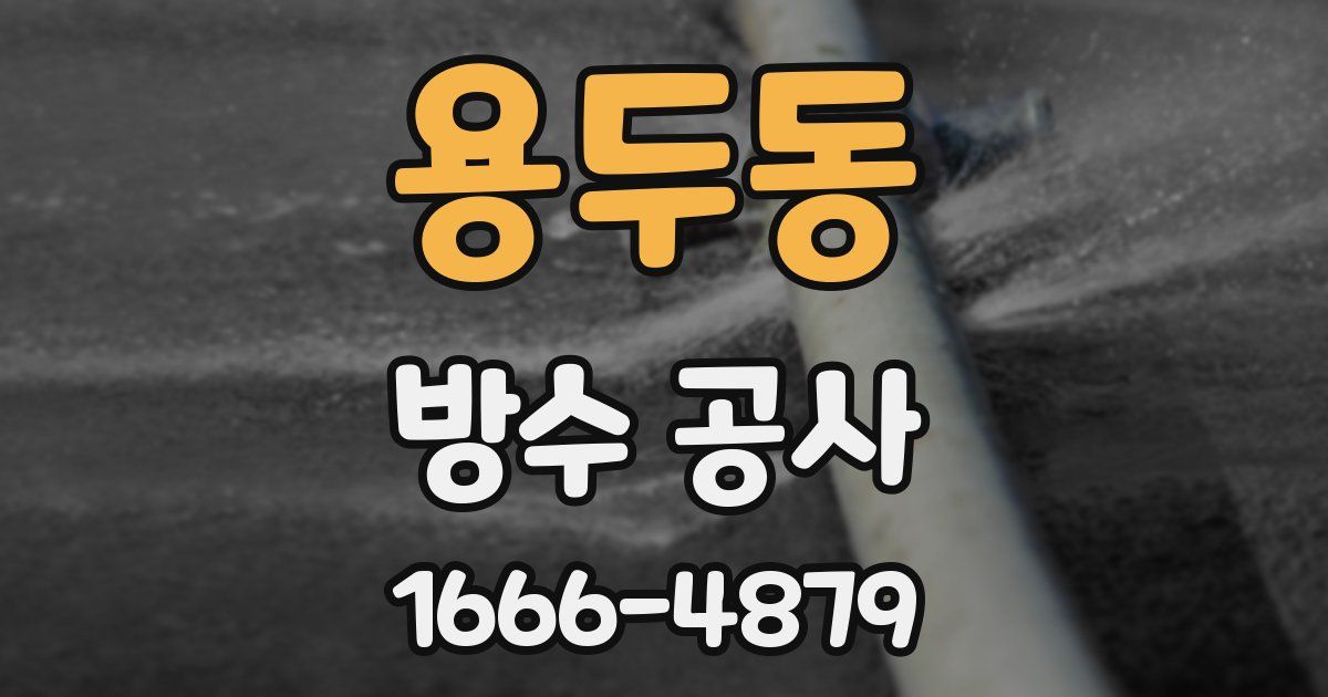 용두동 방수 공사