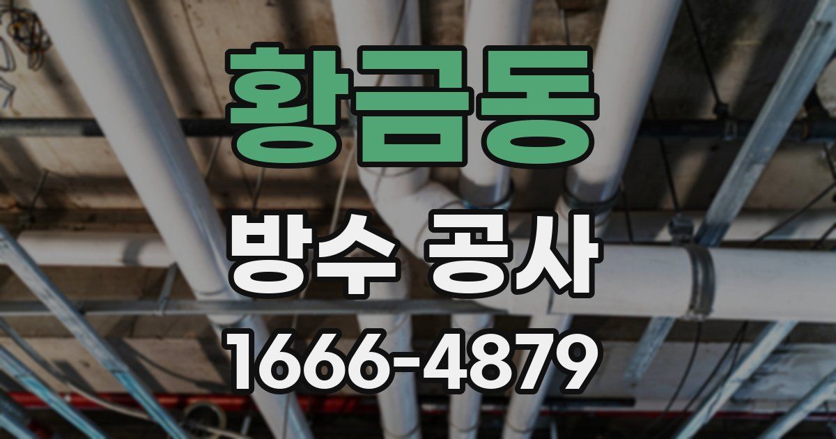 황금동 방수 공사