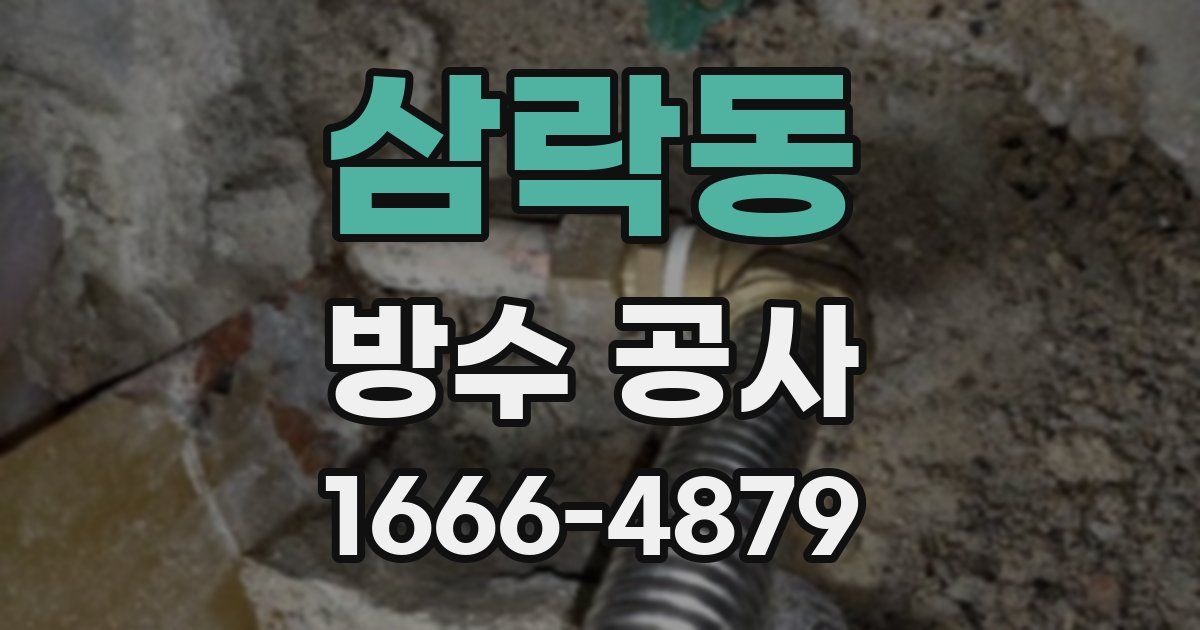 삼락동 방수 공사
