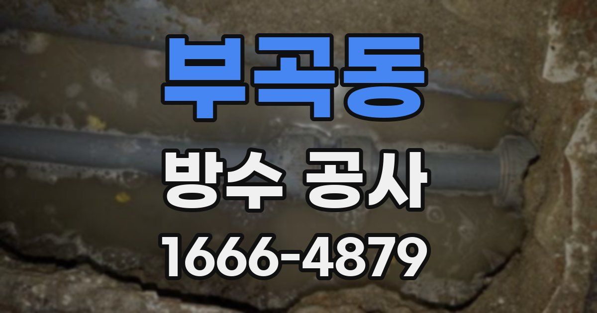 부곡동 방수 공사