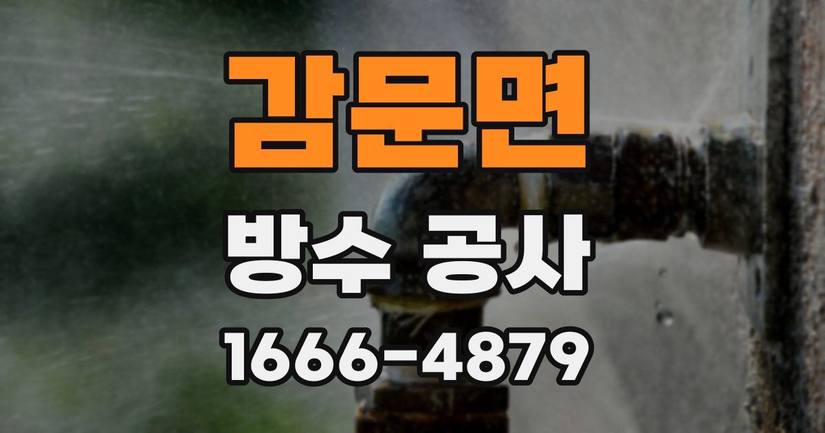 감문면 방수 공사