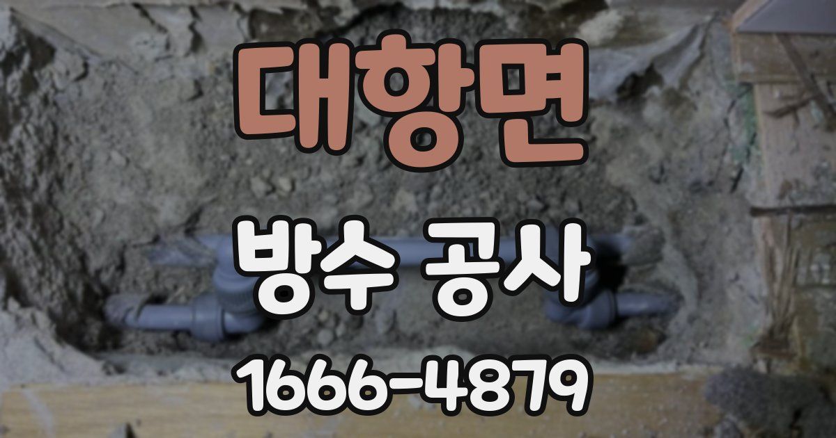 대항면 방수 공사