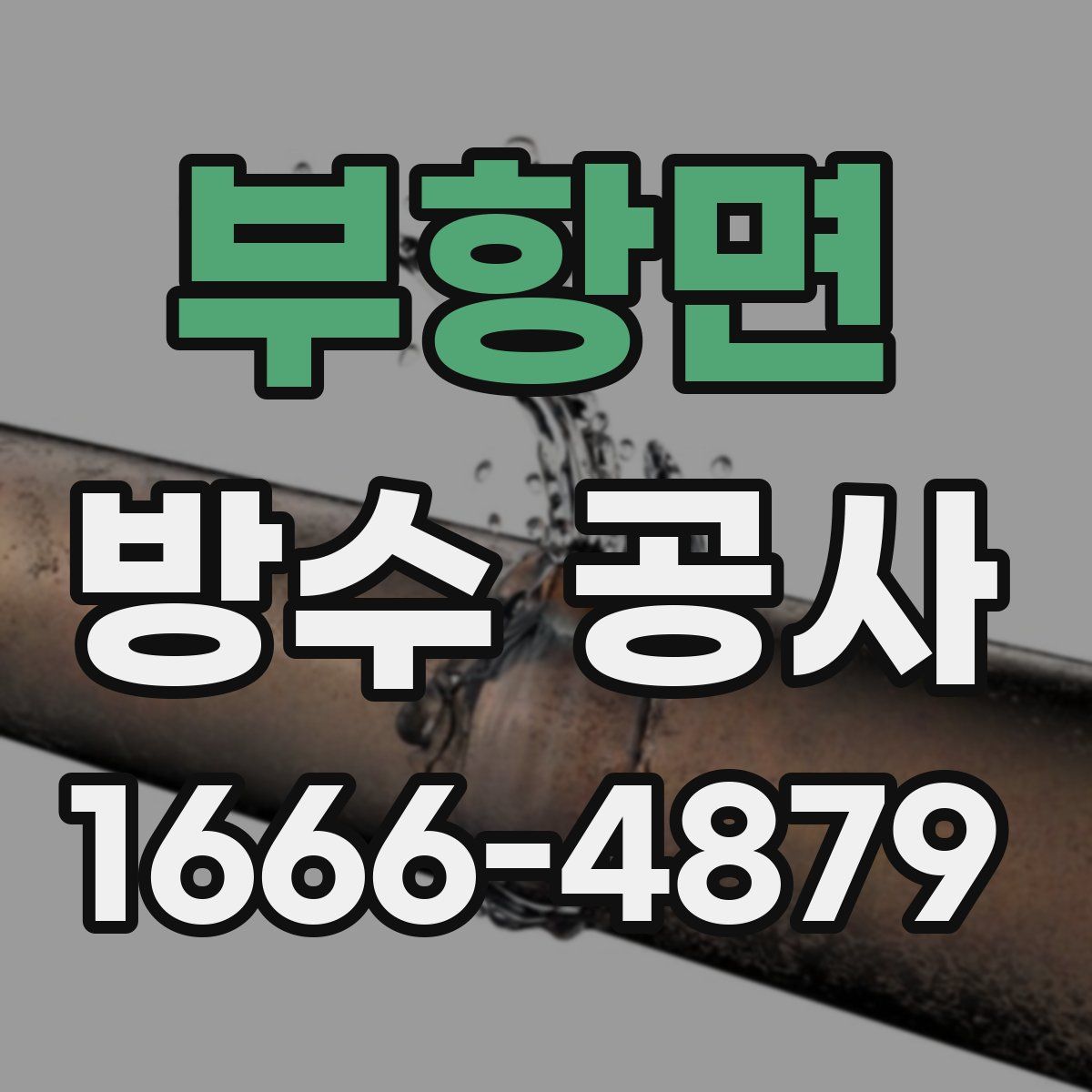 부항면 방수 공사