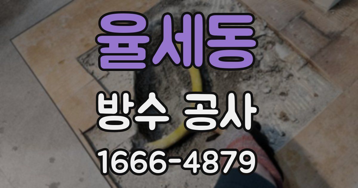 율세동 방수 공사