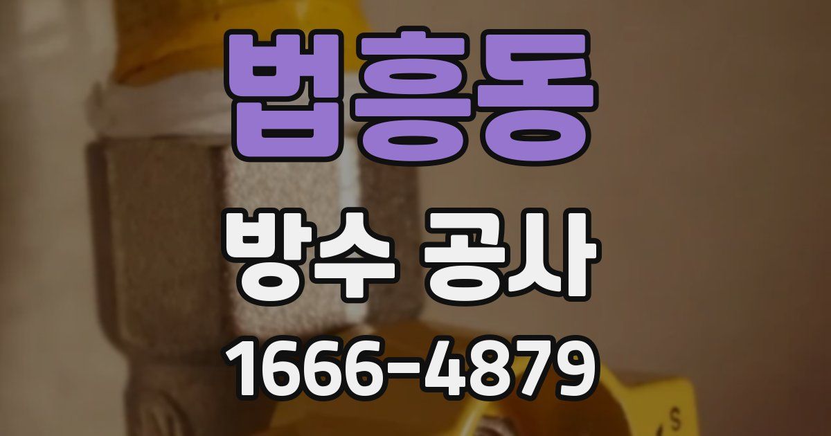 법흥동 방수 공사