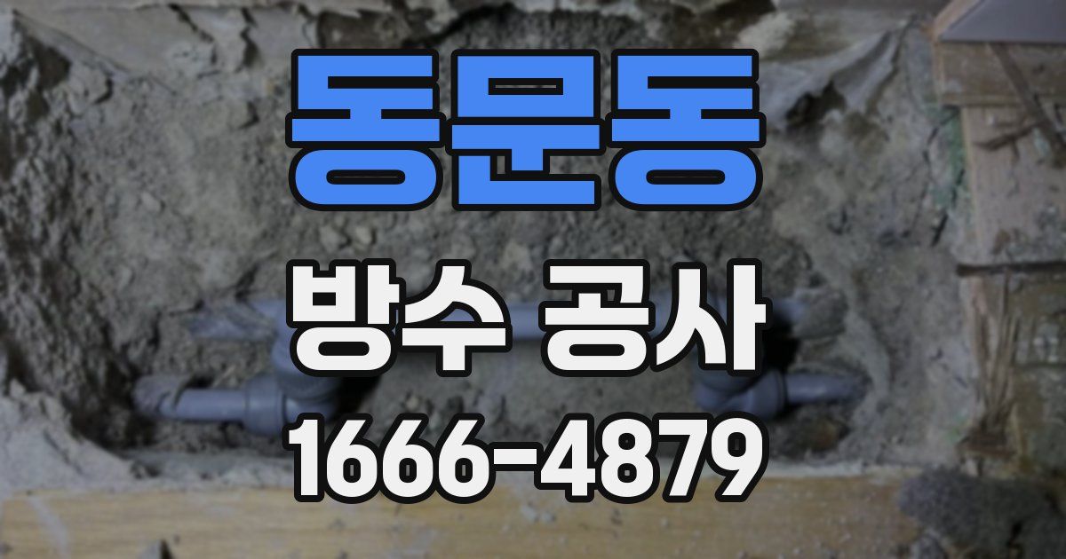 동문동 방수 공사