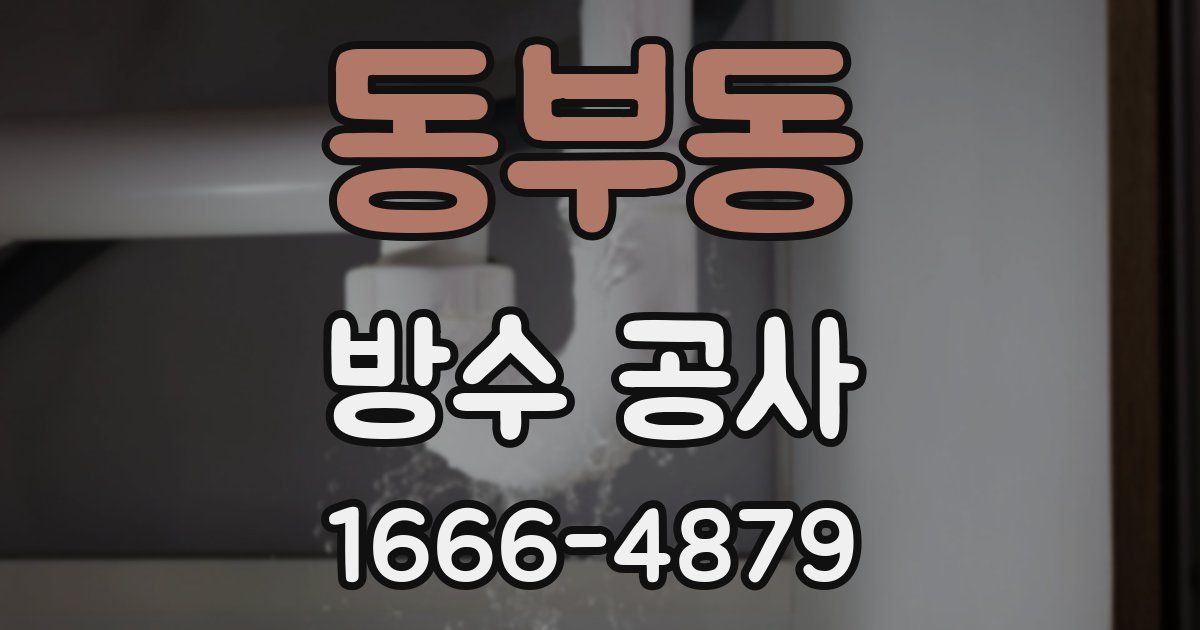 동부동 방수 공사
