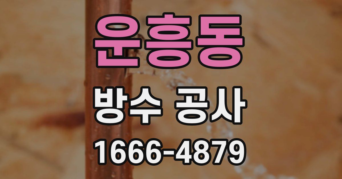 운흥동 방수 공사