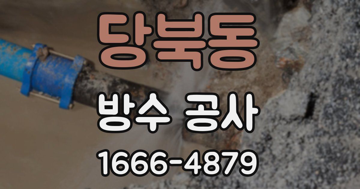 당북동 방수 공사