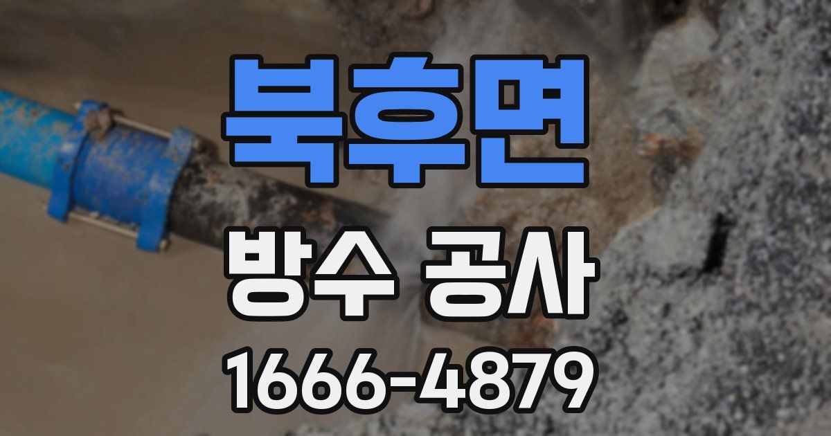 북후면 방수 공사