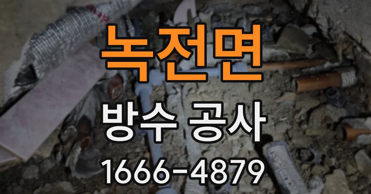 녹전면 방수 공사