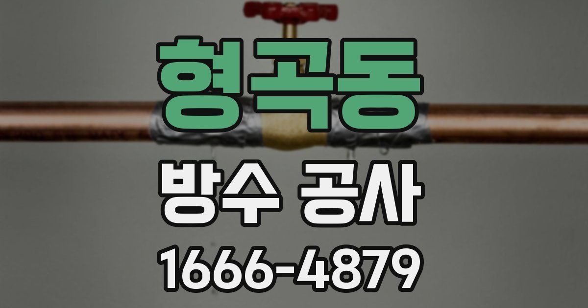 형곡동 방수 공사