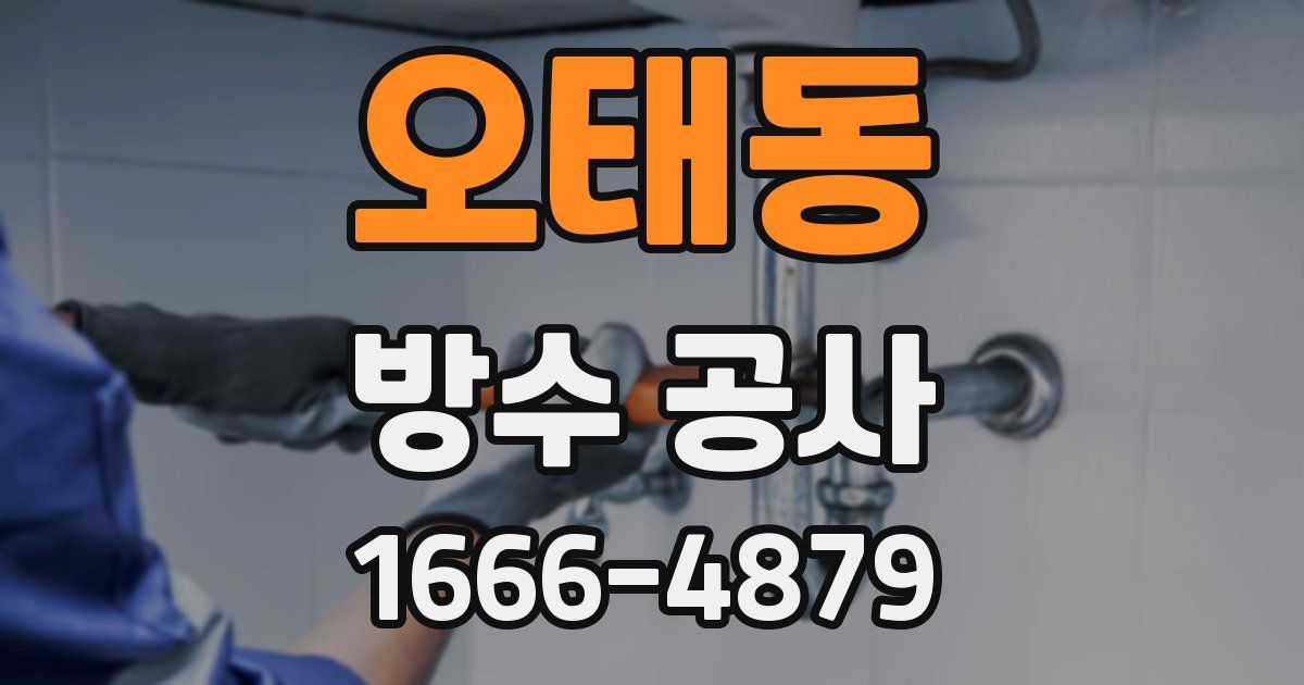 오태동 방수 공사