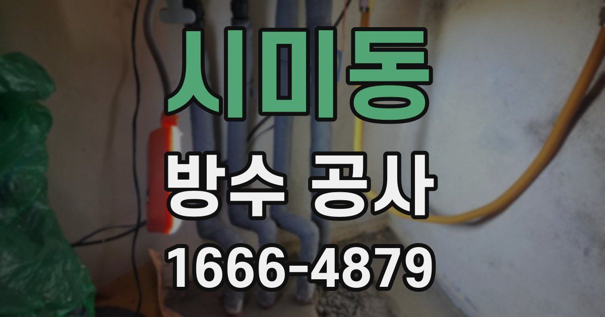 시미동 방수 공사