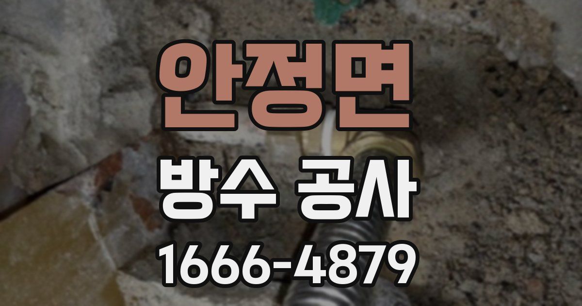 안정면 방수 공사