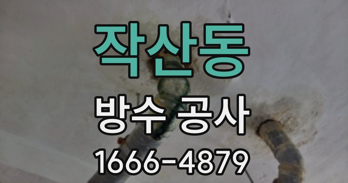 작산동 방수 공사
