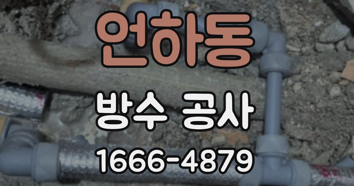 언하동 방수 공사