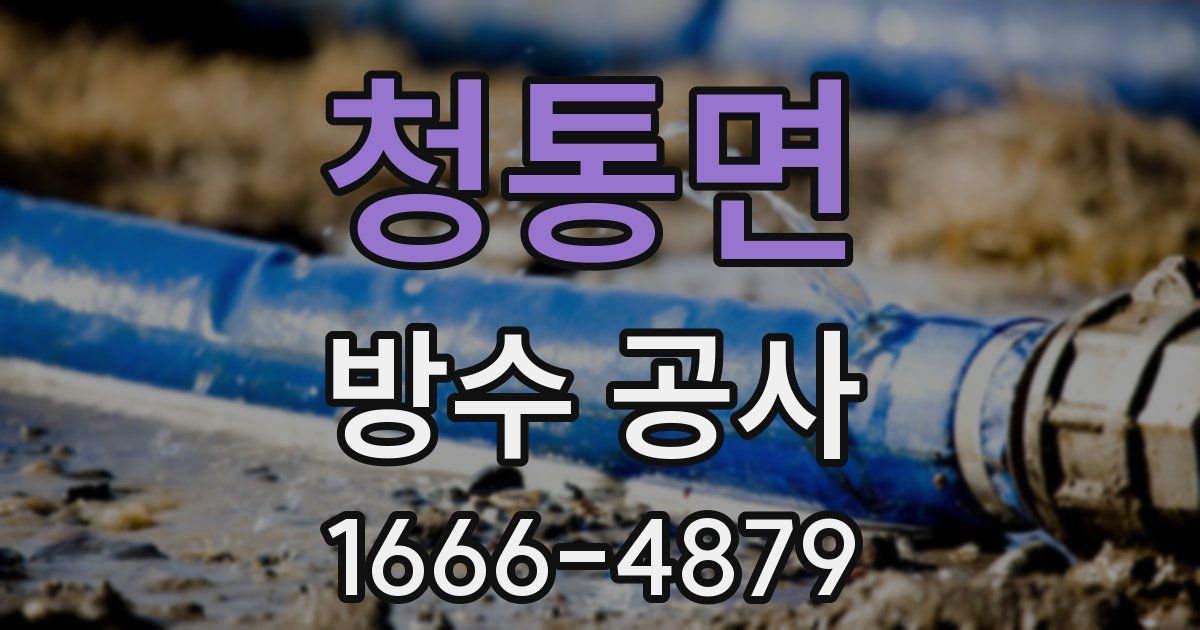 청통면 방수 공사