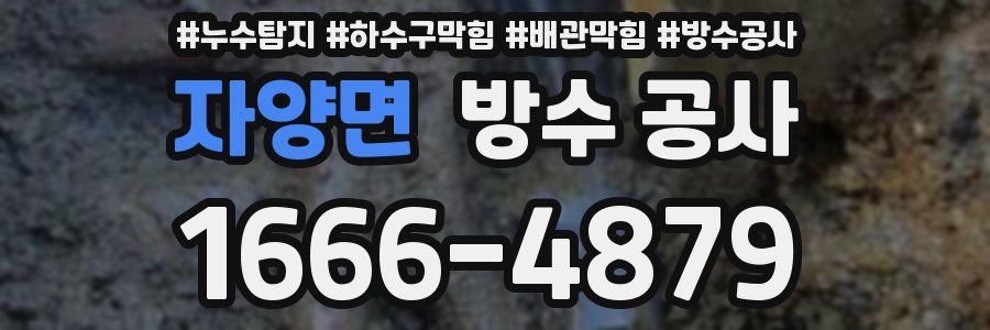 자양면 방수 공사