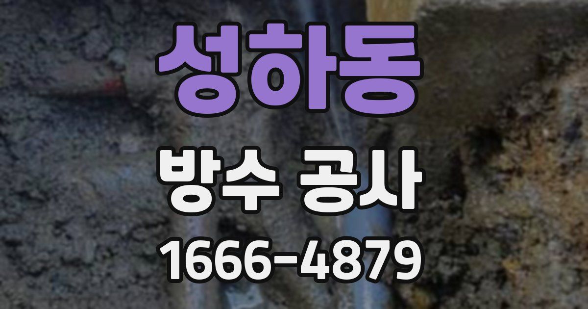성하동 방수 공사