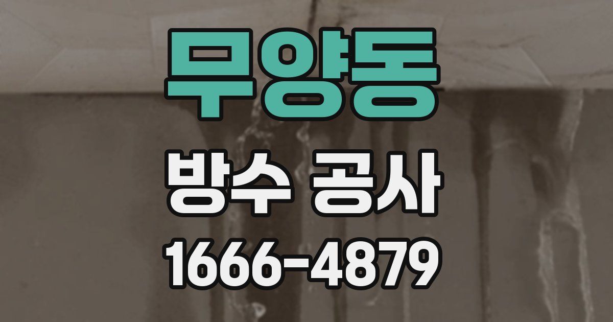 무양동 방수 공사