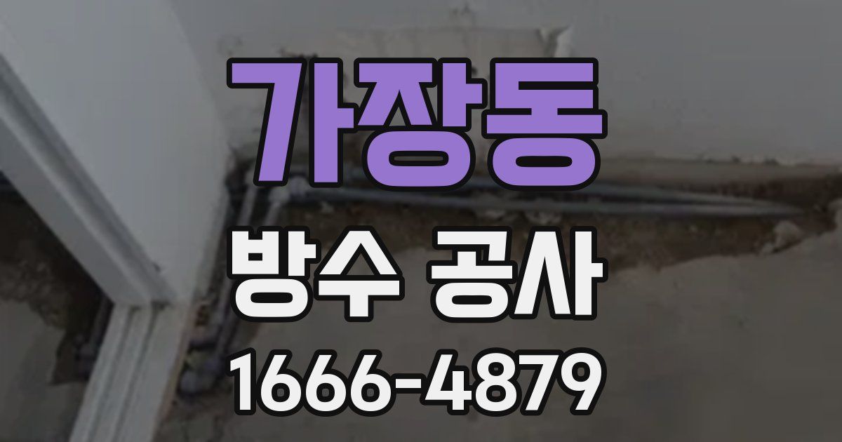 가장동 방수 공사