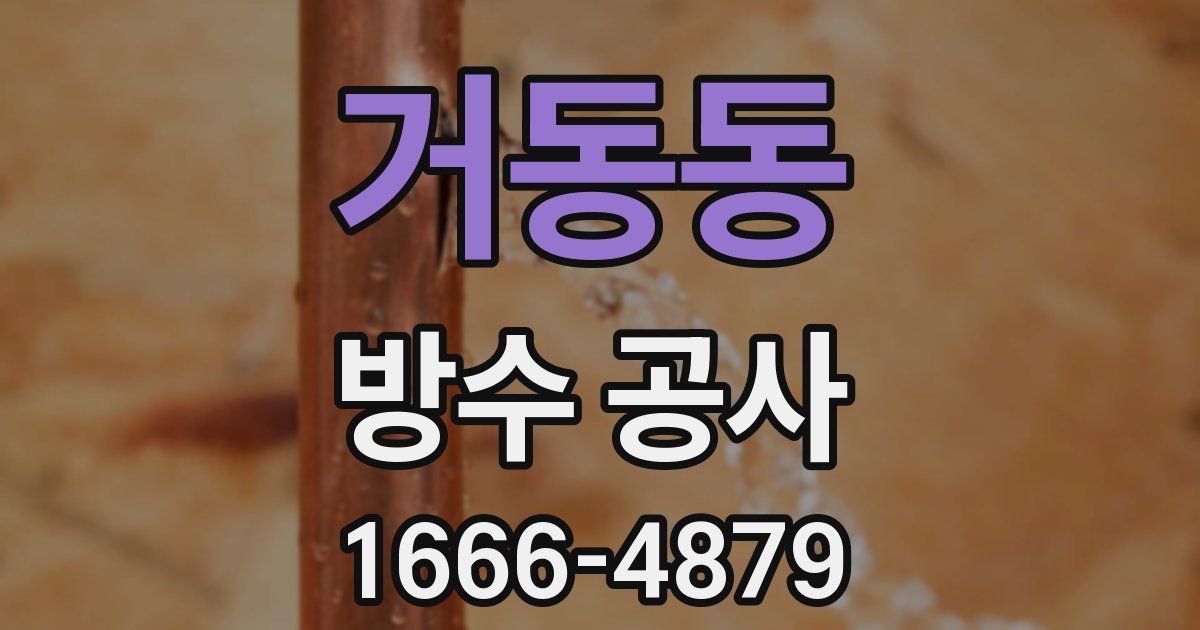 거동동 방수 공사