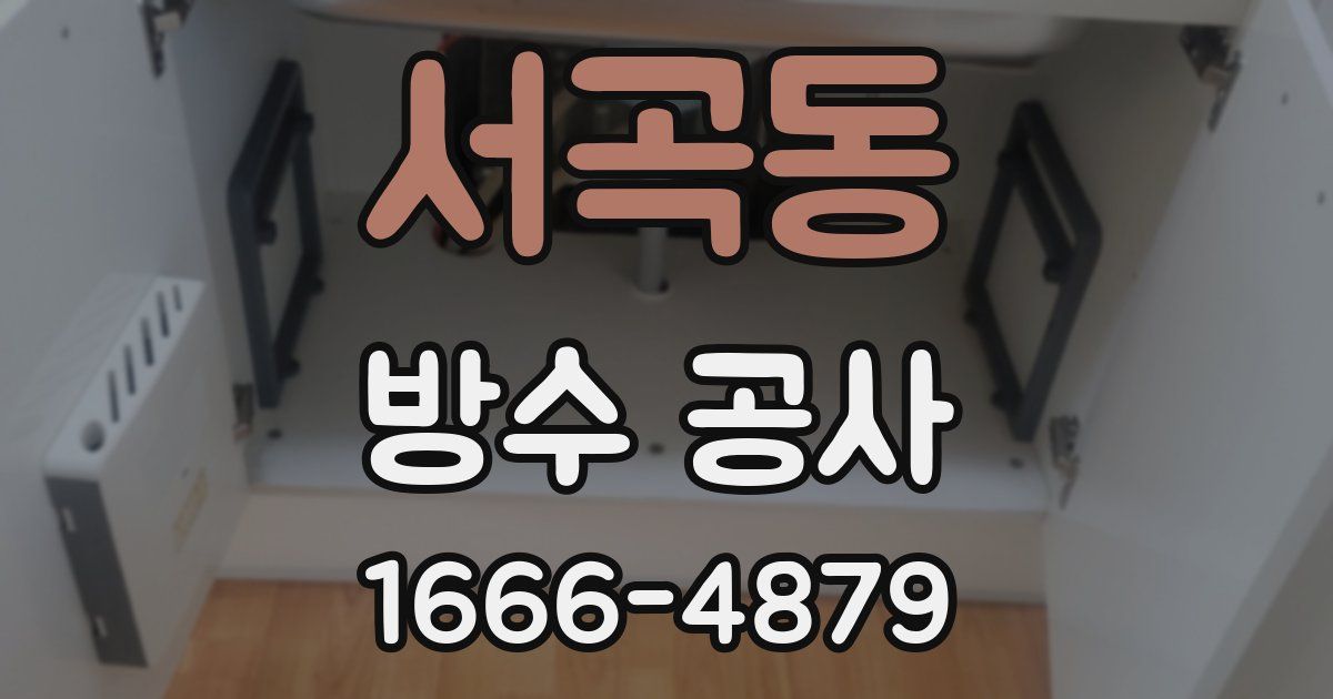 서곡동 방수 공사