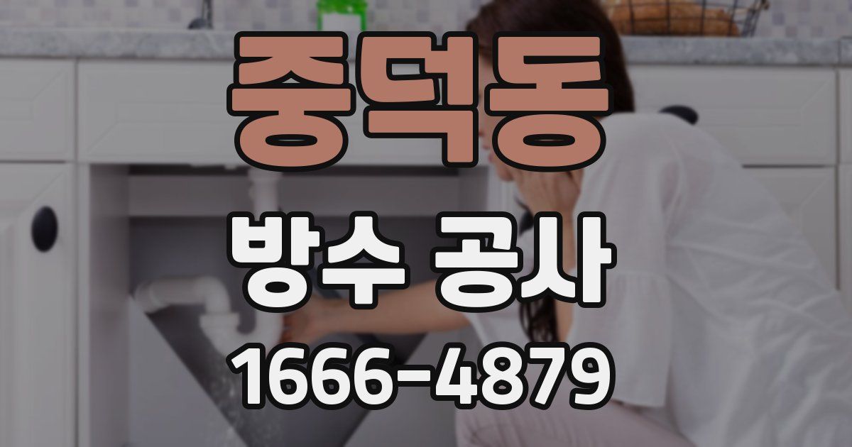 중덕동 방수 공사