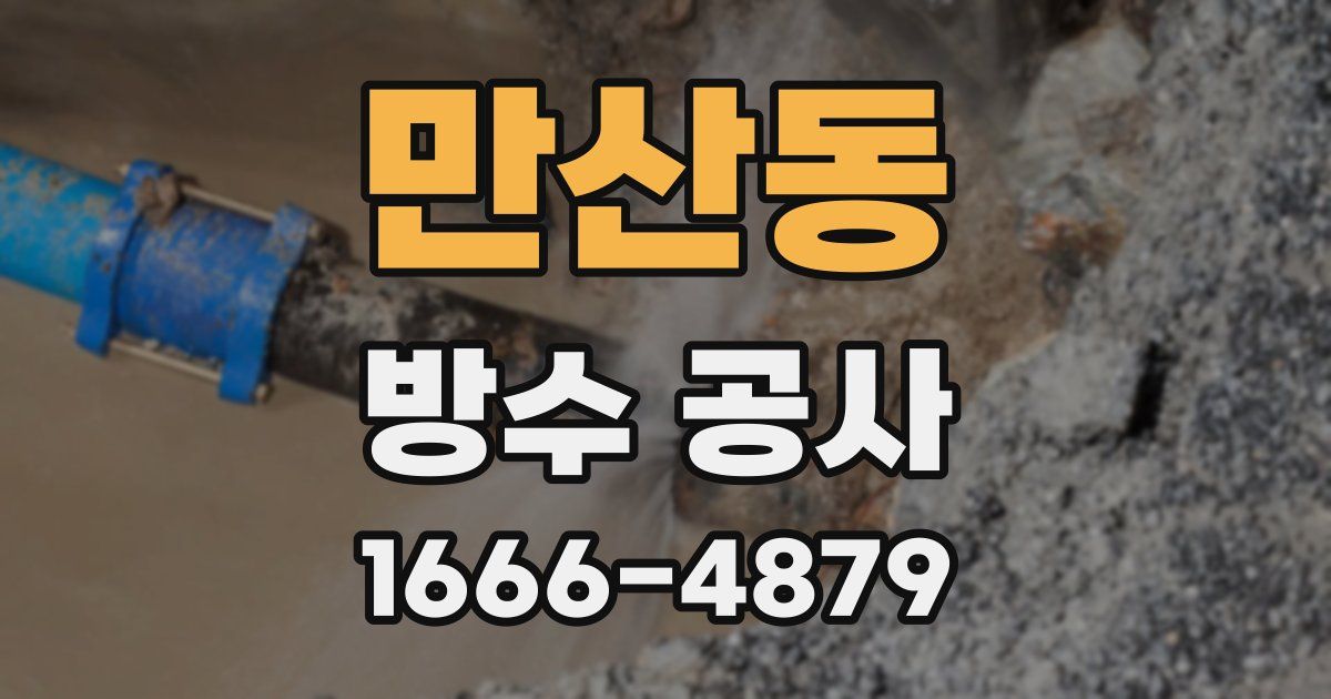 만산동 방수 공사