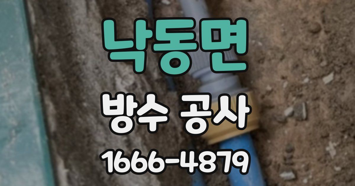 낙동면 방수 공사