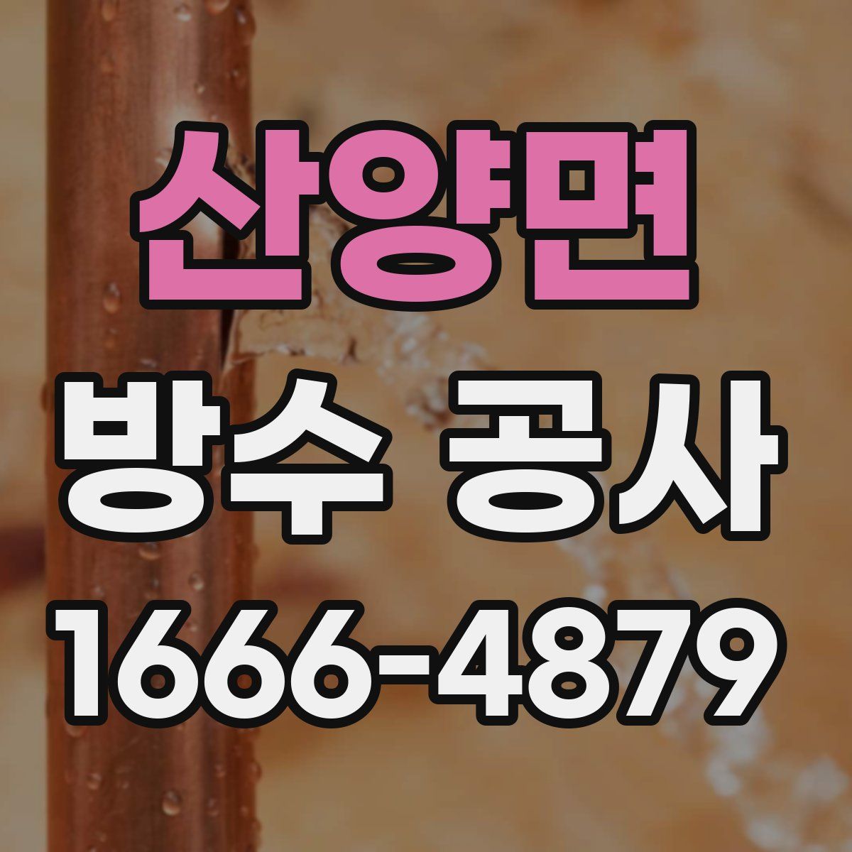 산양면 방수 공사