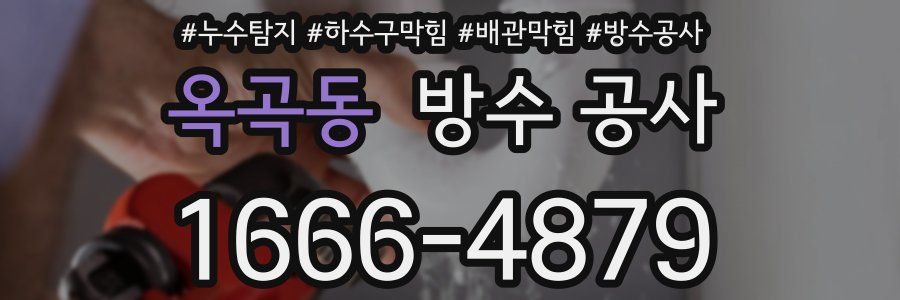 옥곡동 방수 공사