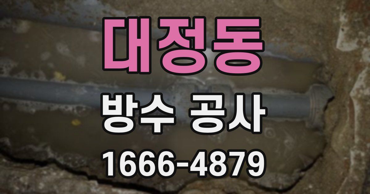 대정동 방수 공사