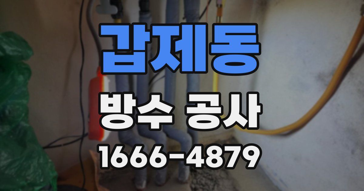 갑제동 방수 공사