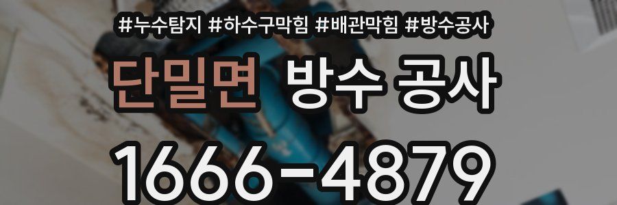 단밀면 방수 공사