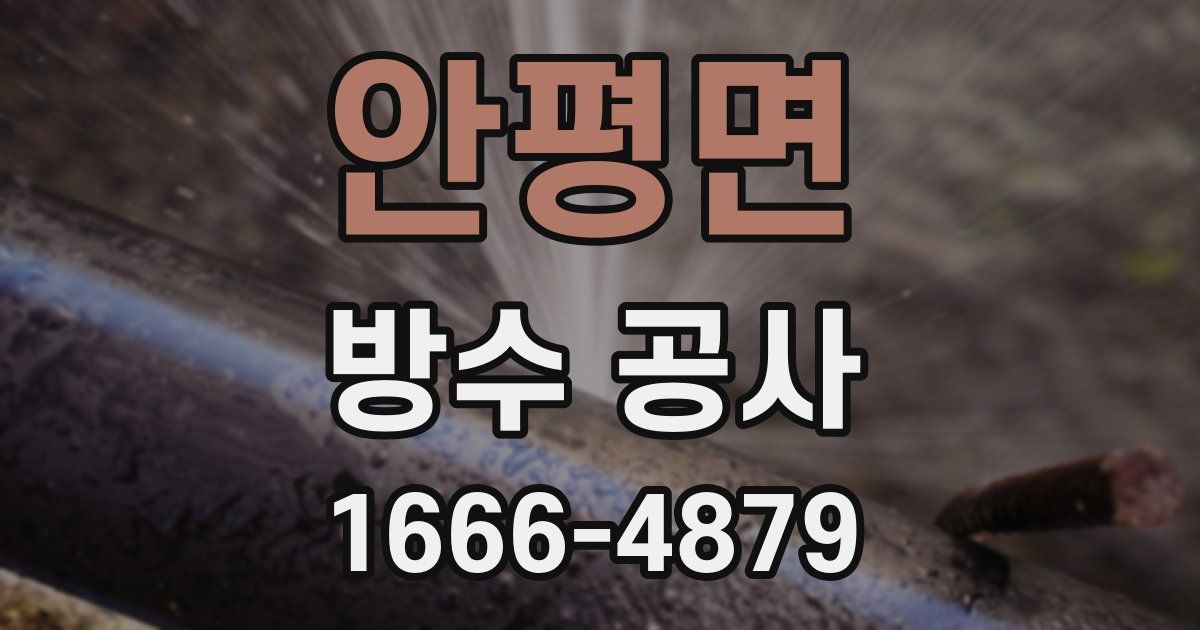 안평면 방수 공사
