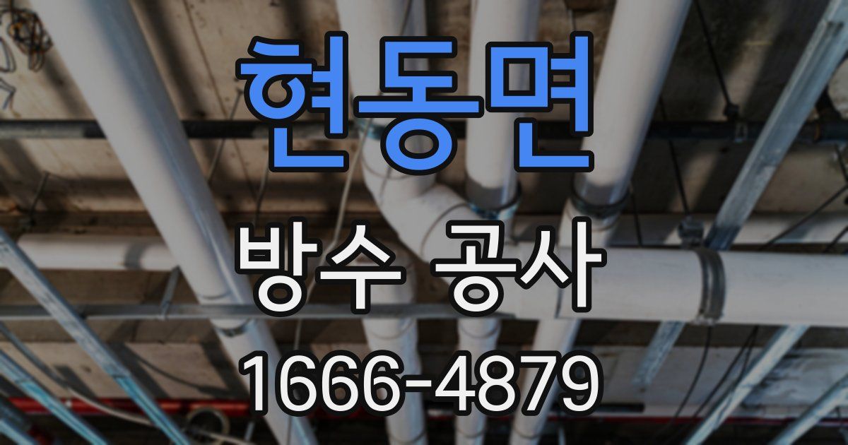 현동면 방수 공사