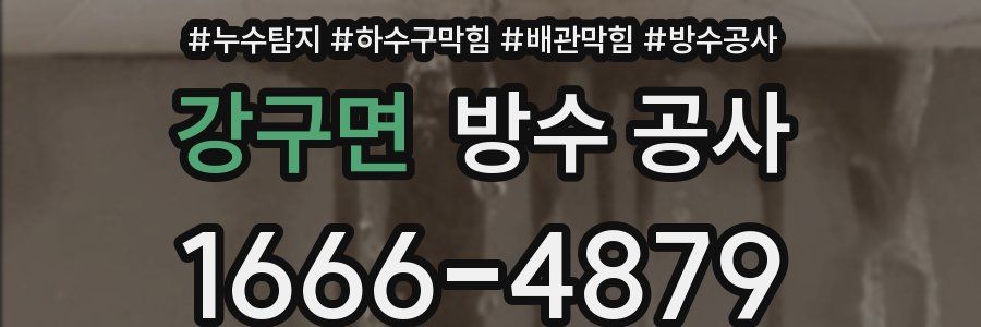 강구면 방수 공사