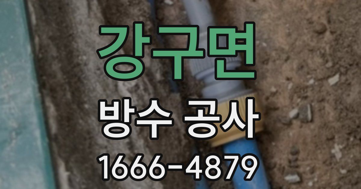 강구면 방수 공사