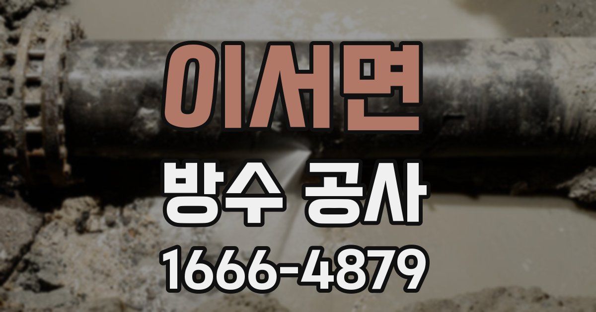 이서면 방수 공사