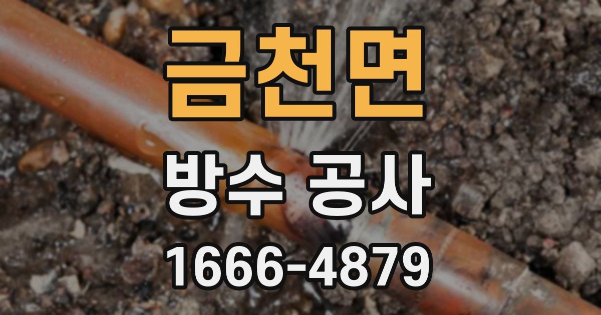 금천면 방수 공사