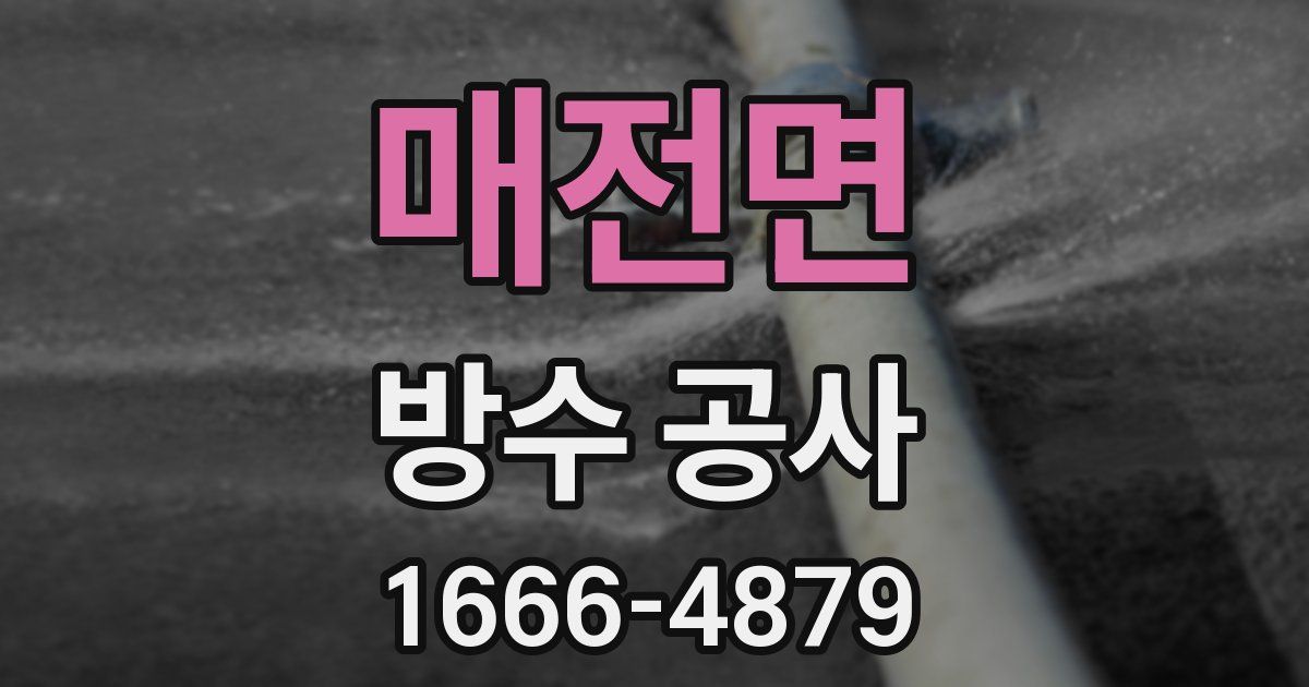 매전면 방수 공사
