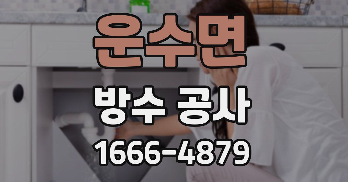 운수면 방수 공사