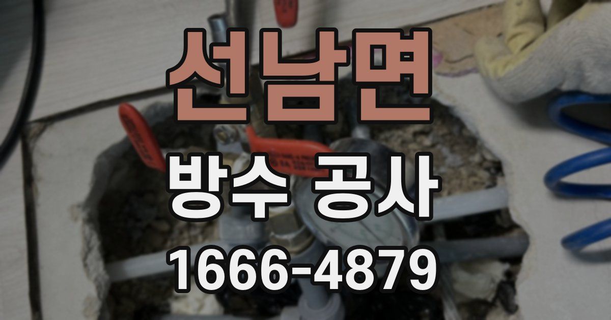 선남면 방수 공사