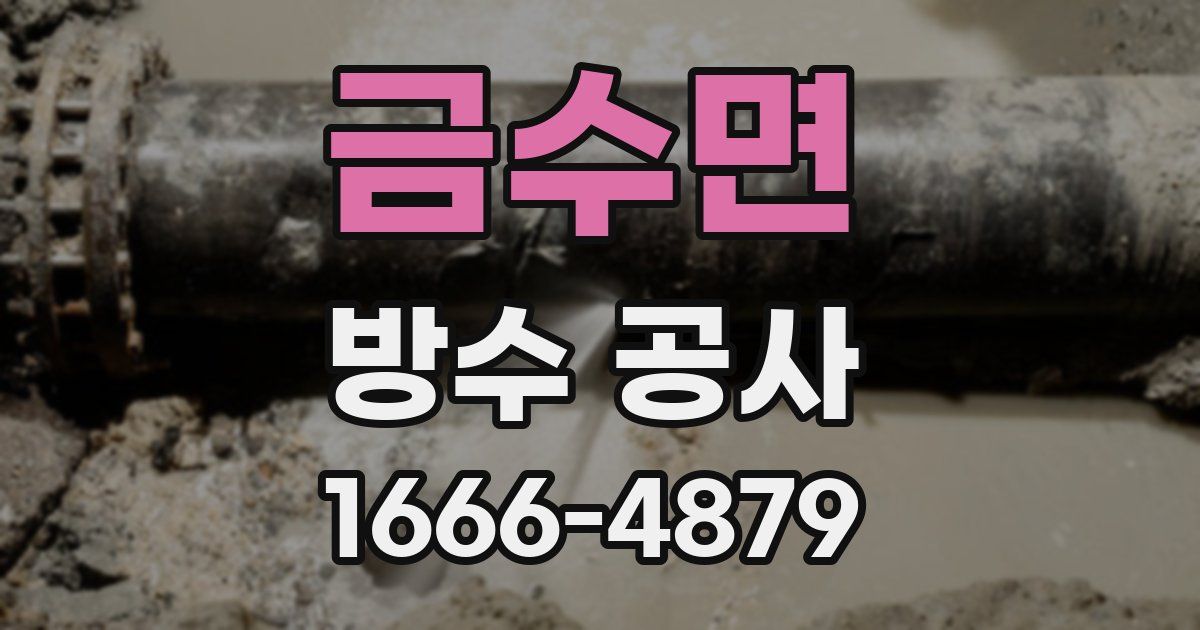 금수면 방수 공사